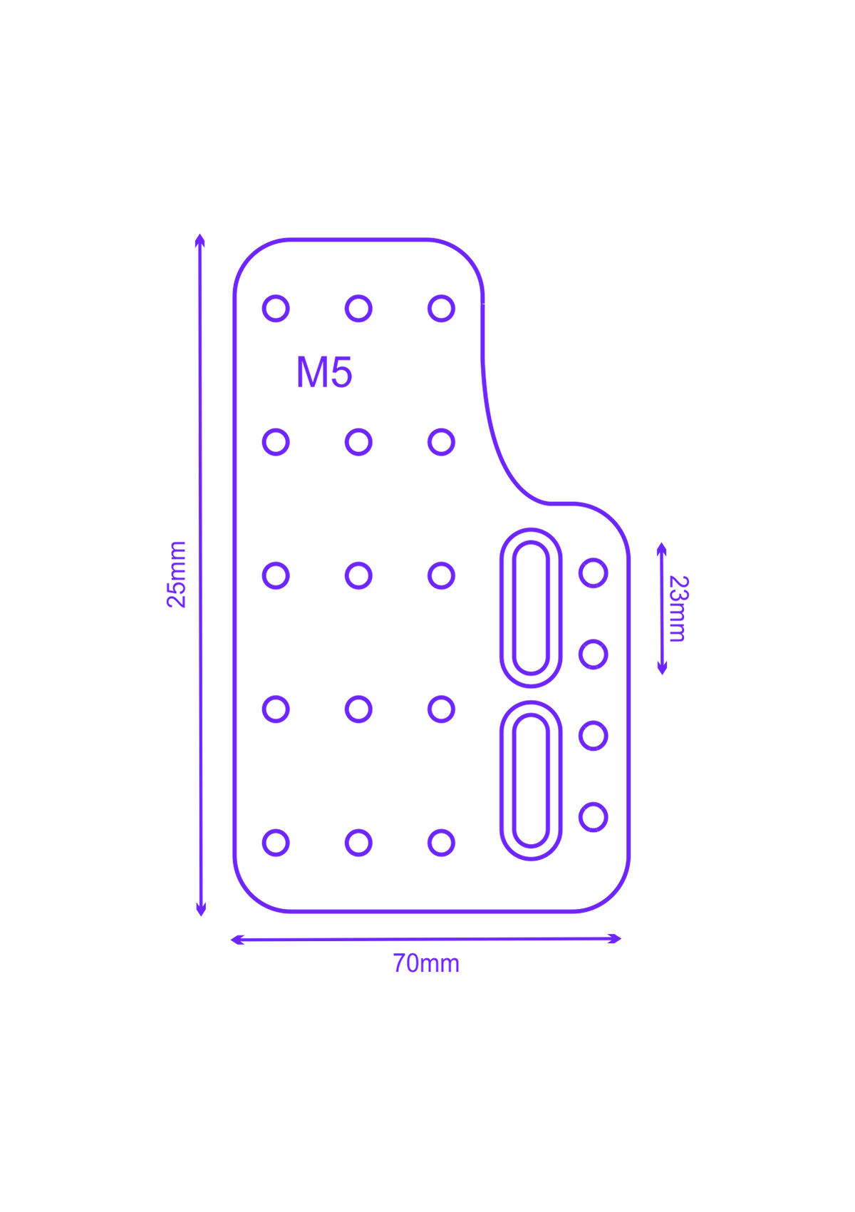 Adjustment plates - reach extender